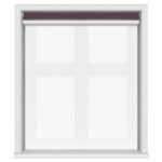 Dover Blackout Royal Plum Motorised Double Roller Blind