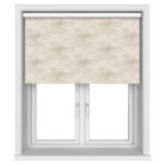 Dusk Blackout Champagne Glow Motorised Roller Blind