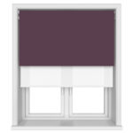 Dover Blackout Royal Plum Motorised Double Roller Blind
