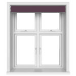 Dover Blackout Royal Plum Motorised Double Roller Blind