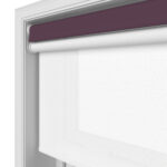 Dover Blackout Royal Plum Motorised Double Roller Blind