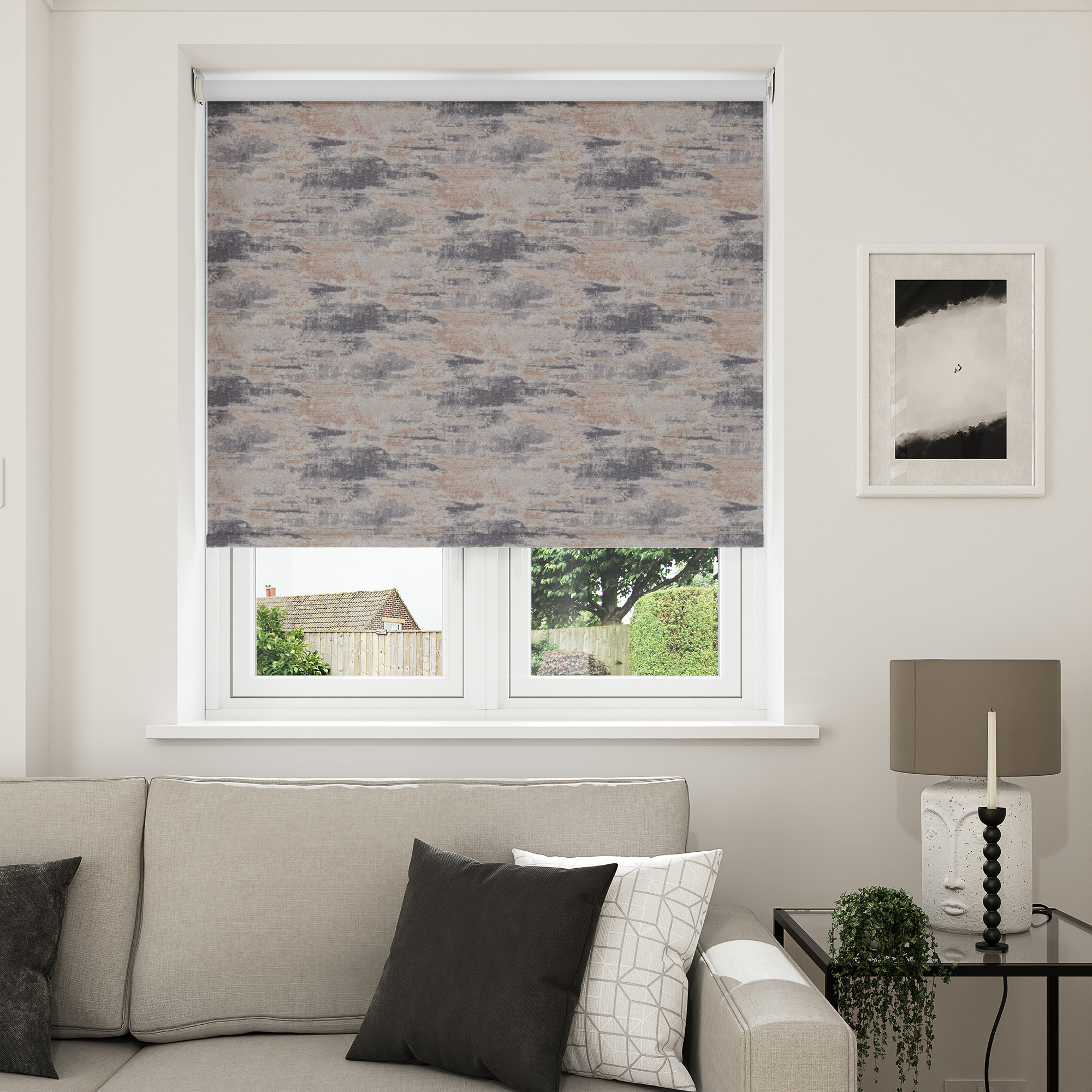 Dusk Blackout Copper Motorised Roller Blind - Image 7