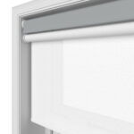 Dover Blackout Iron Grey Motorised Double Roller Blind