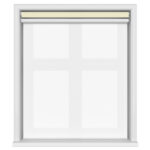 Dover Blackout Buttercream Motorised Double Roller Blind