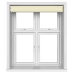 Dover Blackout Buttercream Motorised Double Roller Blind