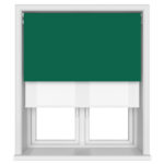 Dover Blackout Evergreen Motorised Double Roller Blind