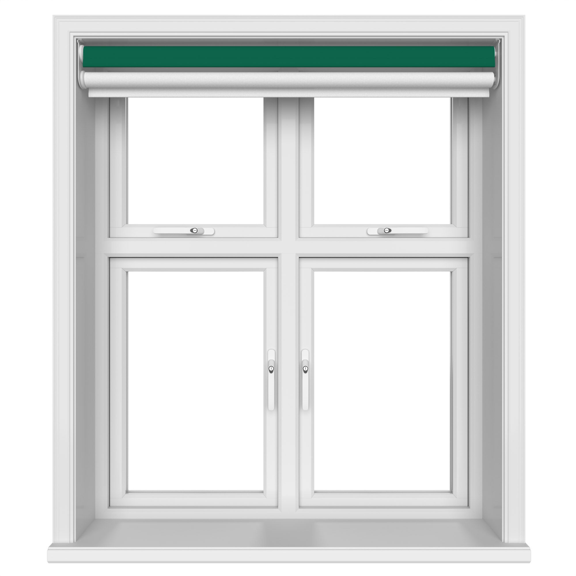 Dover Blackout Evergreen Motorised Double Roller Blind - Image 5