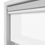 Dover Blackout Light Grey Motorised Double Roller Blind
