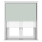 Dover Blackout Powdered Blue Motorised Double Roller Blind