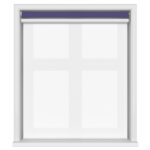 Dover Blackout Majestic Violet Motorised Double Roller Blind