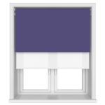 Dover Blackout Majestic Violet Motorised Double Roller Blind