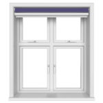 Dover Blackout Majestic Violet Motorised Double Roller Blind