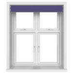 Dover Blackout Majestic Violet Motorised Double Roller Blind