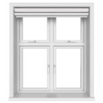 Dover Blackout Frosted White Motorised Double Roller Blind