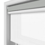 Dover Blackout Pewter Grey Motorised Double Roller Blind