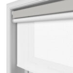 Dover Blackout Stone Grey Motorised Double Roller Blind