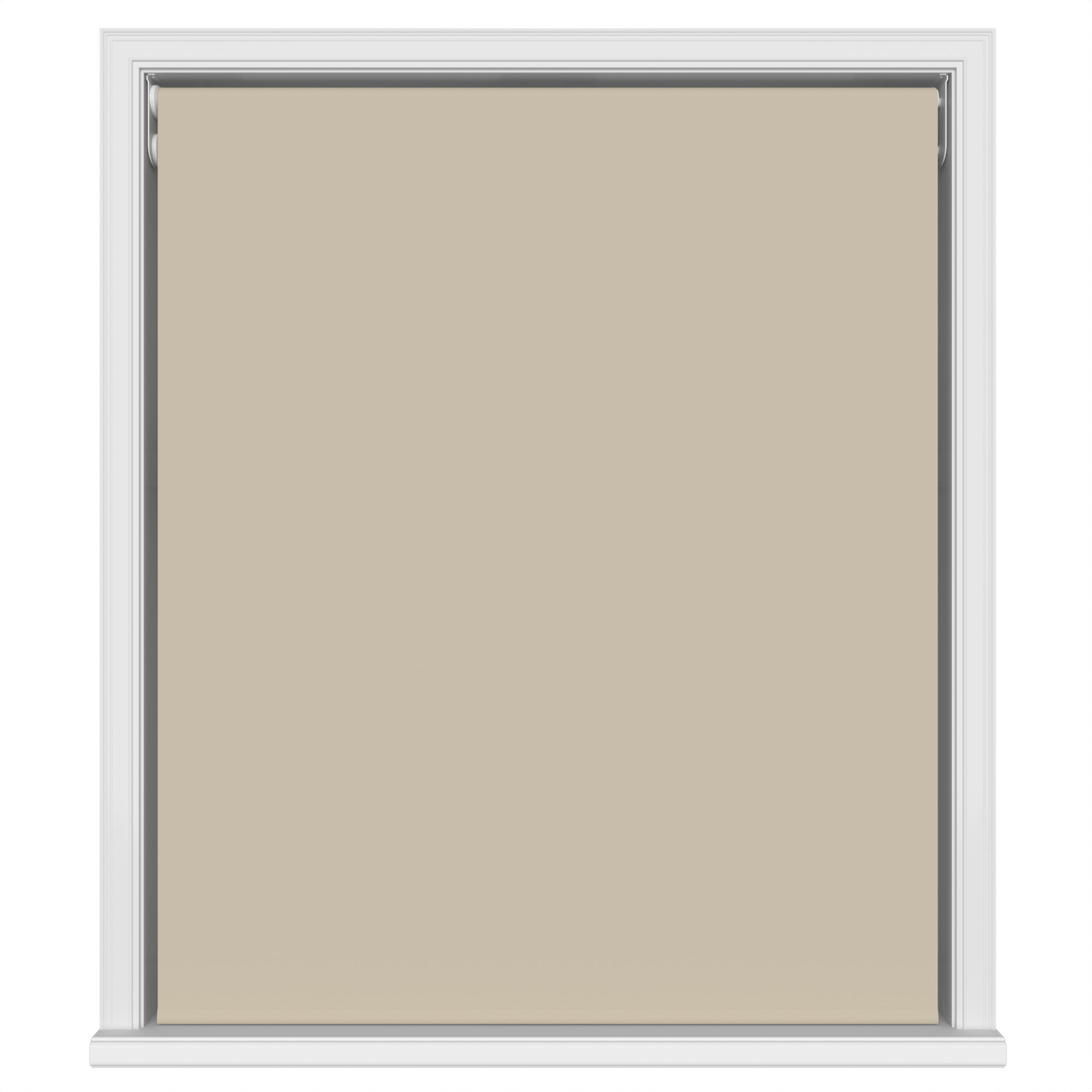 Dover Blackout Sandy Beige Motorised Double Roller Blind - Image 2