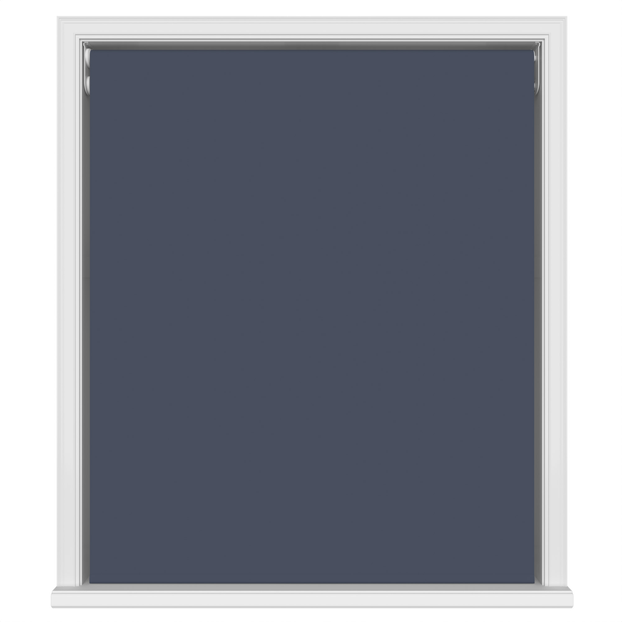 Dover Blackout Deep Indigo Motorised Double Roller Blind - Image 2