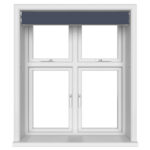 Dover Blackout Deep Indigo Motorised Double Roller Blind