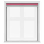 Dover Blackout Crimson Rose Motorised Double Roller Blind
