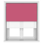 Dover Blackout Crimson Rose Motorised Double Roller Blind