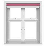 Dover Blackout Crimson Rose Motorised Double Roller Blind