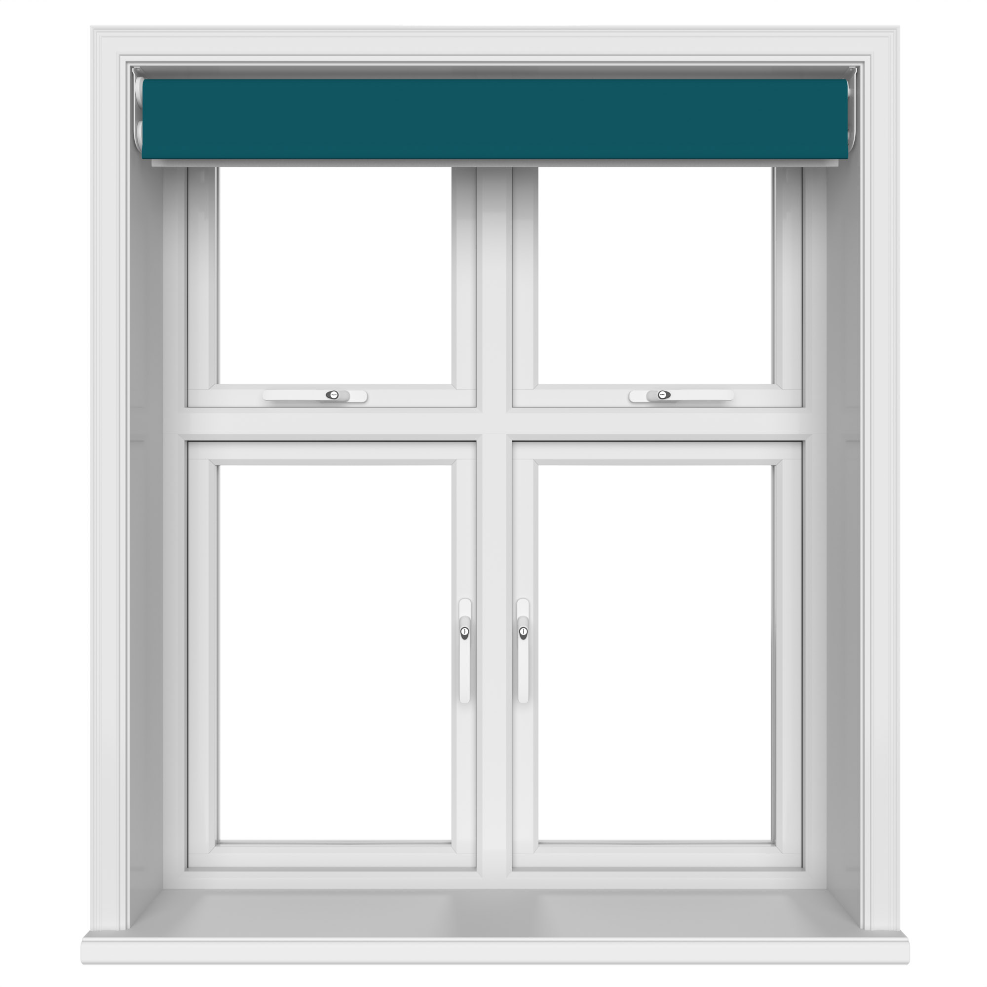 Dover Blackout Teal Depth Motorised Double Roller Blind - Image 6