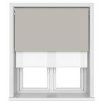 Dover Blackout Warm Pebble Motorised Double Roller Blind