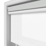 Dover Blackout Mist Grey Motorised Double Roller Blind