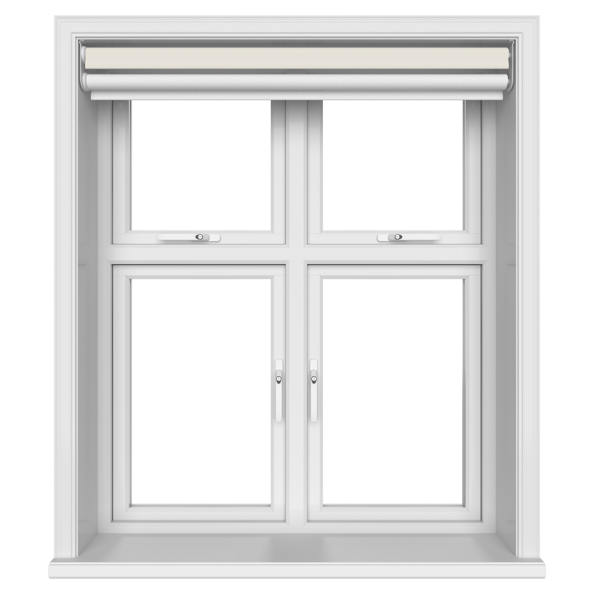 Dover Blackout Cream Whisper Motorised Double Roller Blind - Image 5