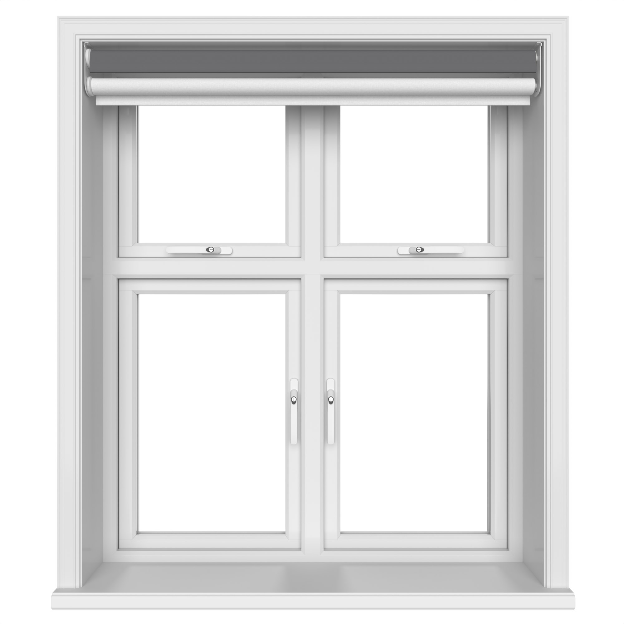Dover Blackout Gunmetal Motorised Double Roller Blind - Image 5