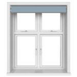 Dover Blackout Gentle Blue Motorised Double Roller Blind