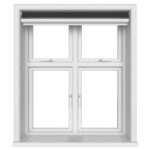 Dover Blackout Jet Black Motorised Double Roller Blind