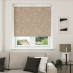 Vale Blackout Champagne Motorised Roller Blind