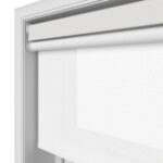 Dover Blackout Chalk White Motorised Double Roller Blind
