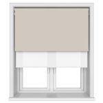 Dover Blackout Warm Sand Motorised Double Roller Blind