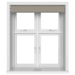 Dover Blackout Mushroom Beige Motorised Double Roller Blind