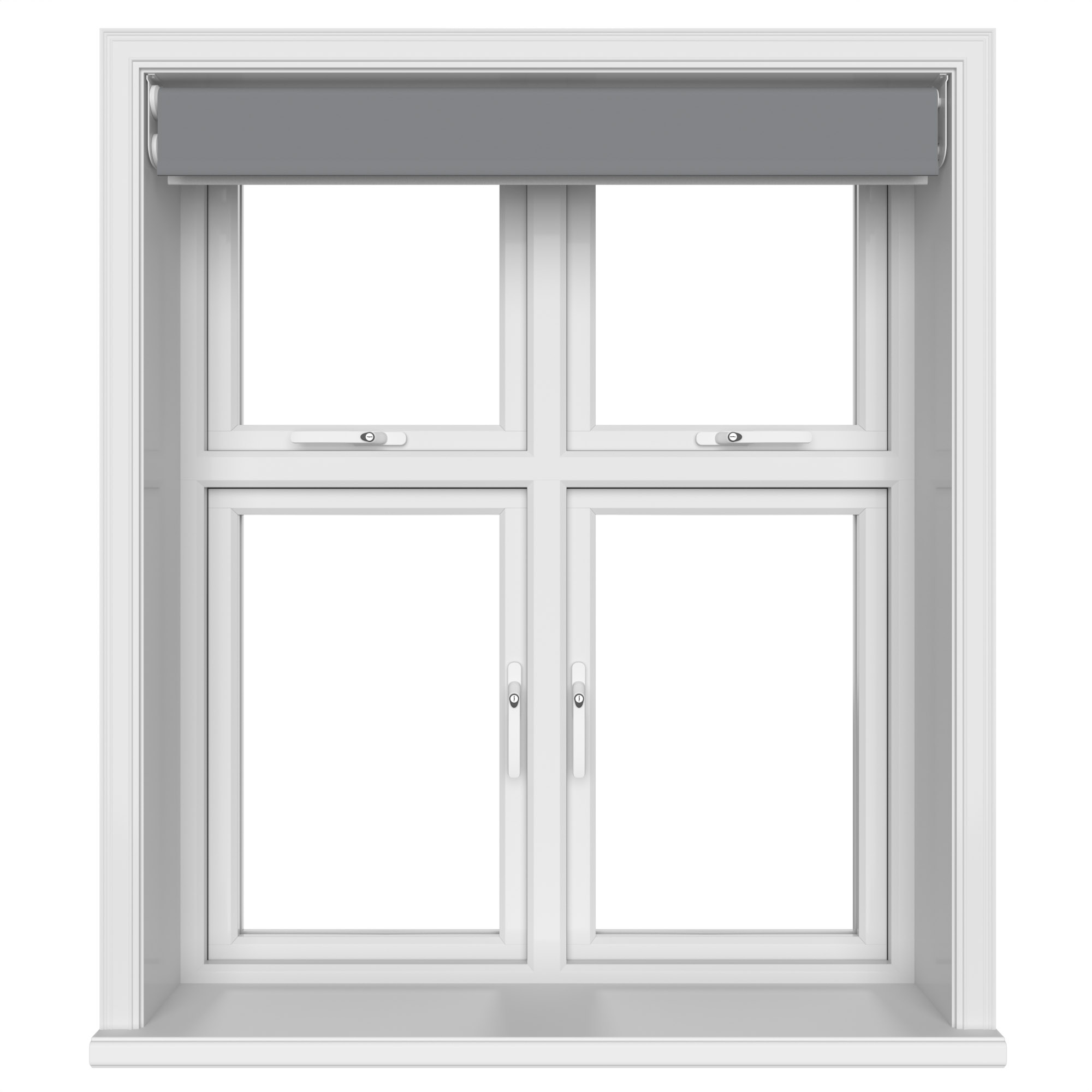 Dover Blackout Graphite Grey Motorised Double Roller Blind - Image 6
