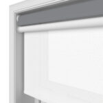 Dover Blackout Graphite Grey Motorised Double Roller Blind