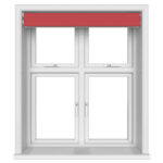 Dover Blackout Rich Ruby Motorised Double Roller Blind