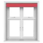 Dover Blackout Flame Red Motorised Double Roller Blind