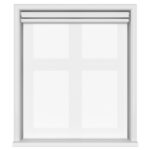 Dover Blackout Pure White Motorised Double Roller Blind
