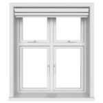 Dover Blackout Pure White Motorised Double Roller Blind