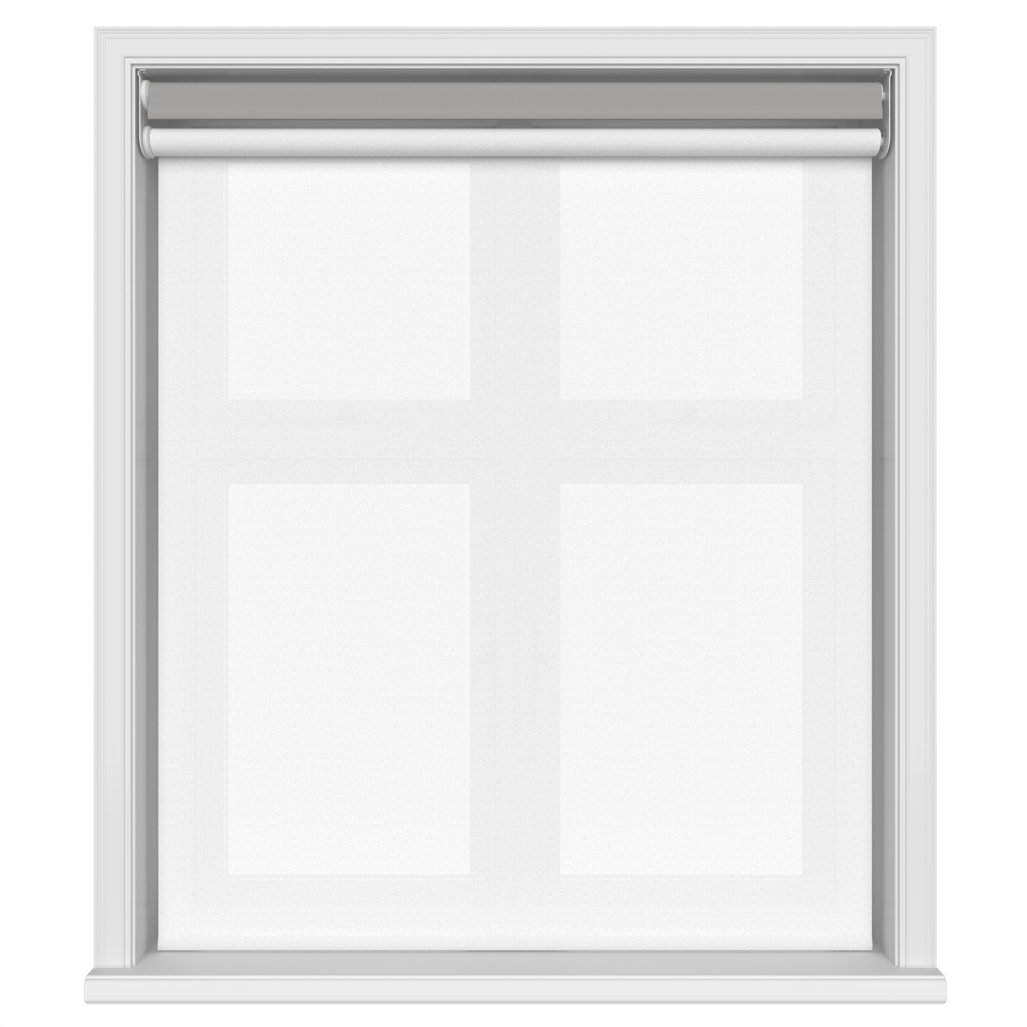 Dover Blackout Warm Stone Motorised Double Roller Blind - Image 3