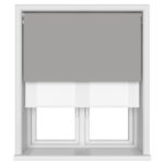 Dover Blackout Warm Stone Motorised Double Roller Blind