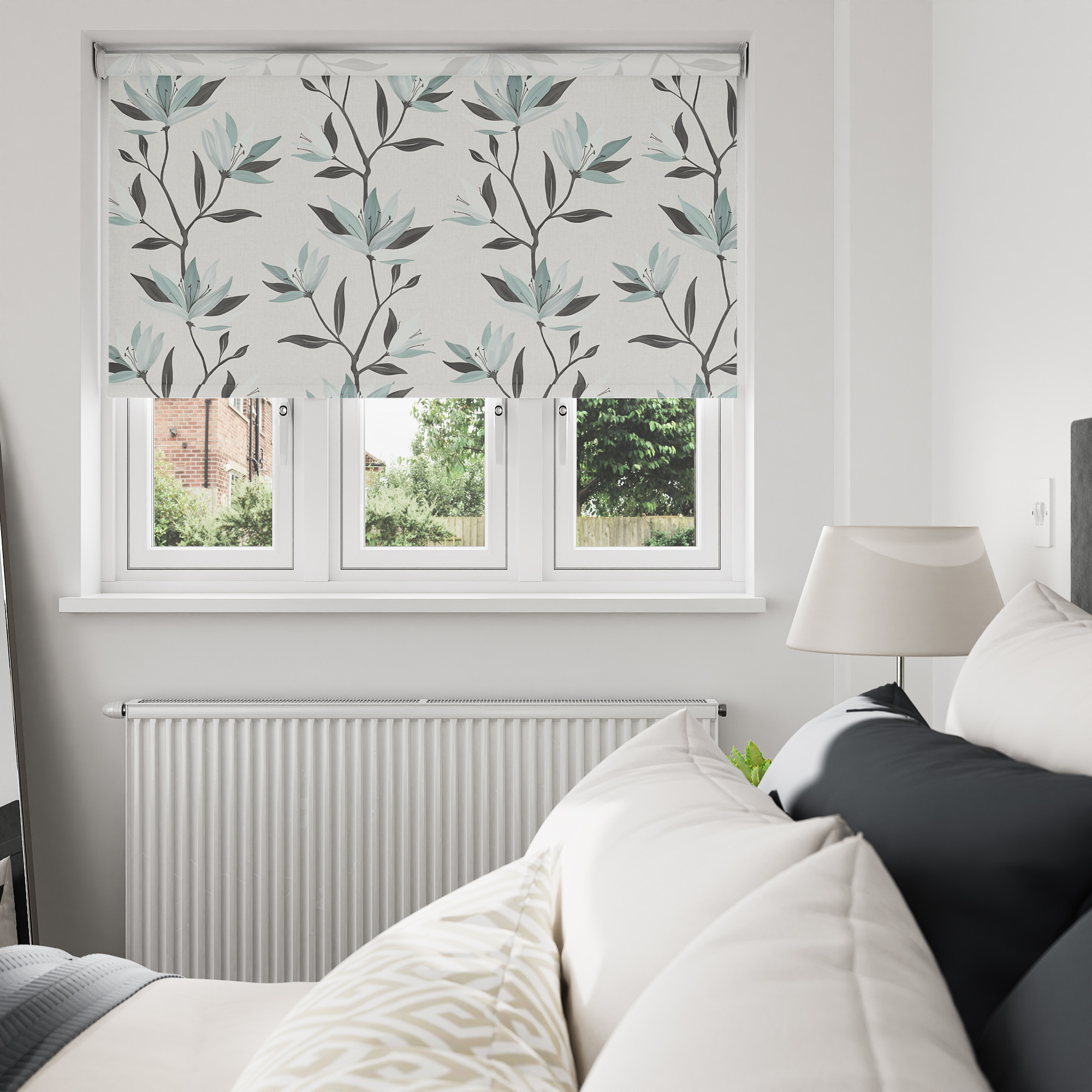Lilyvale Quiet Duckegg Motorised Roller Blind - Image 7