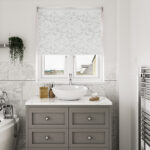 Marble Silver Blackout Motorised Roller Blind