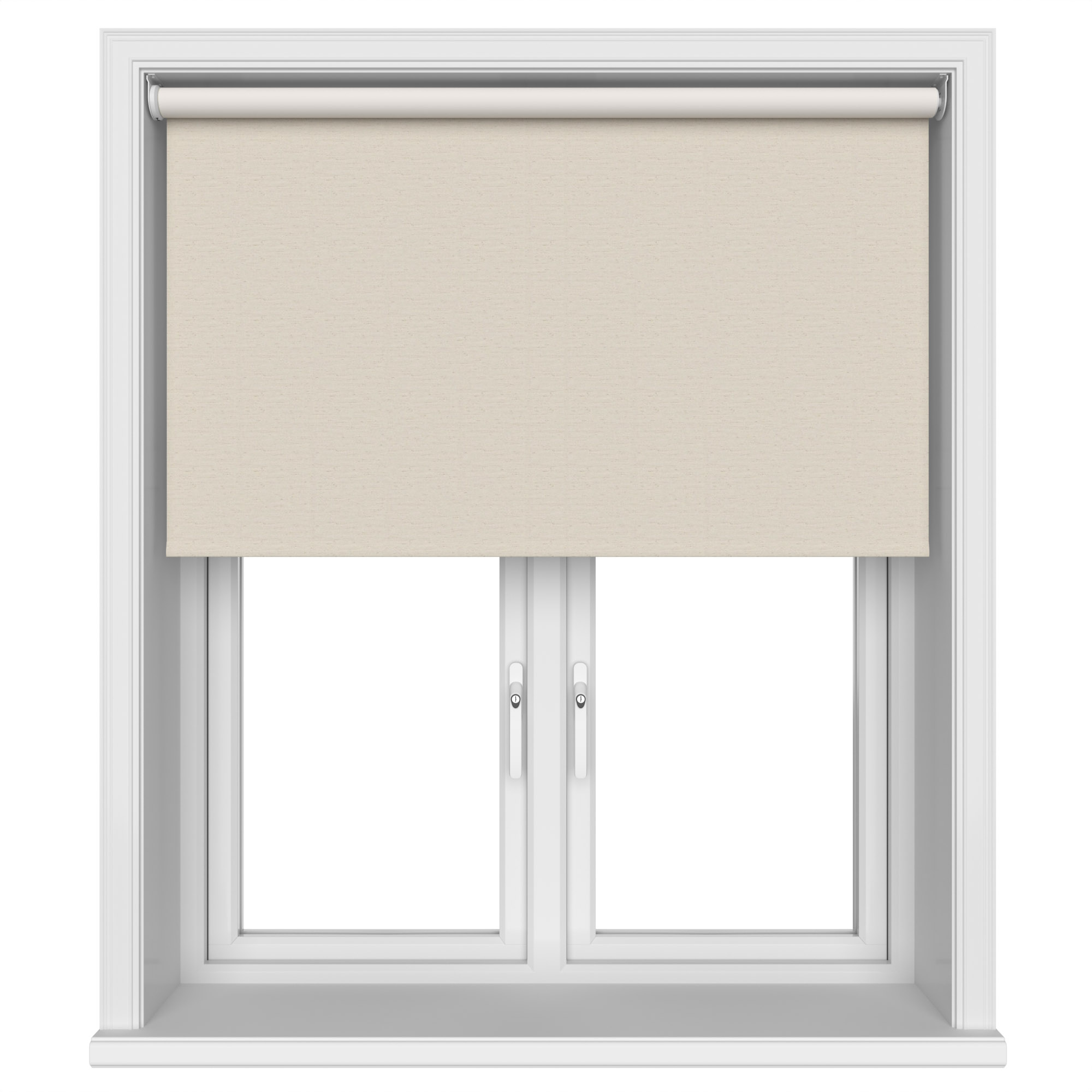 Lustre Blackout Pannacotta Silk Motorised Roller Blind