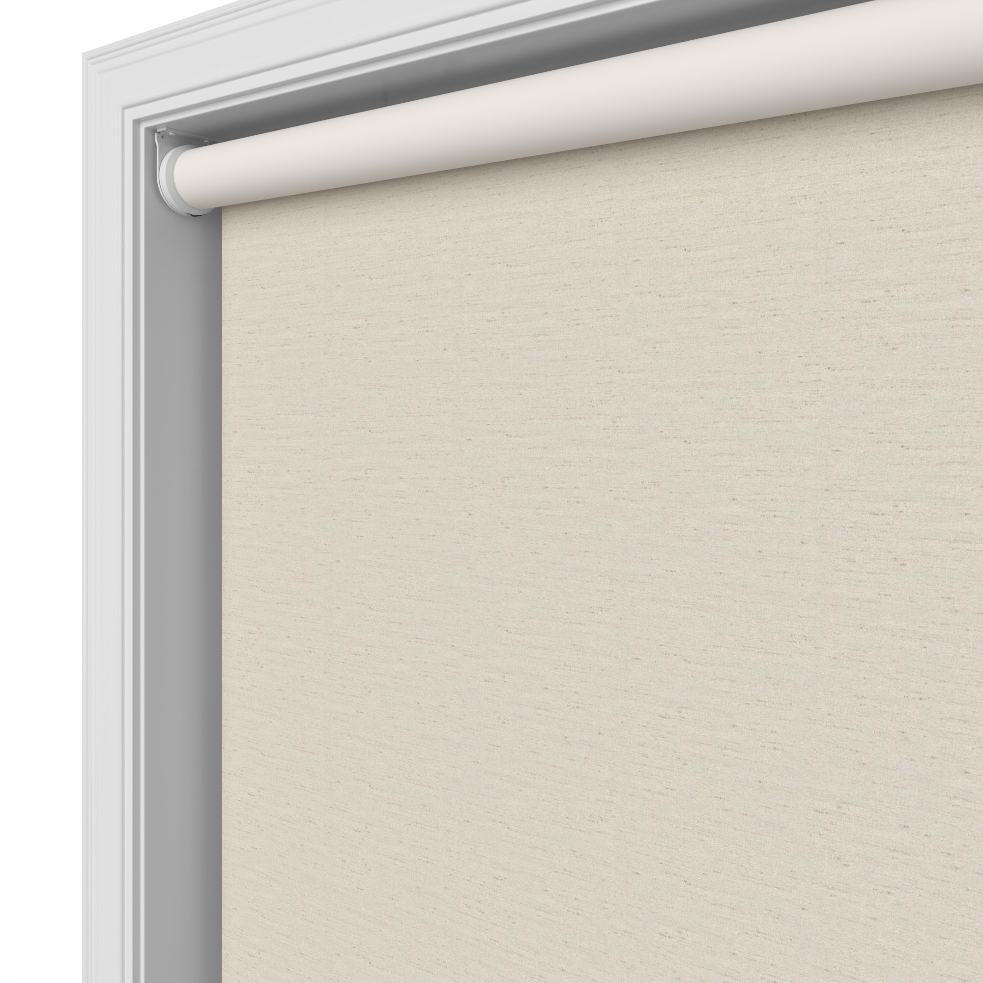 Lustre Blackout Pannacotta Silk Motorised Roller Blind - Image 4