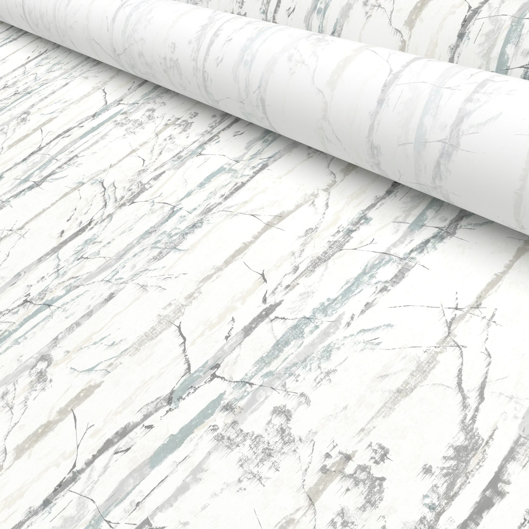 Nordic Forest Silver Birch Motorised Roller Blind - Image 5